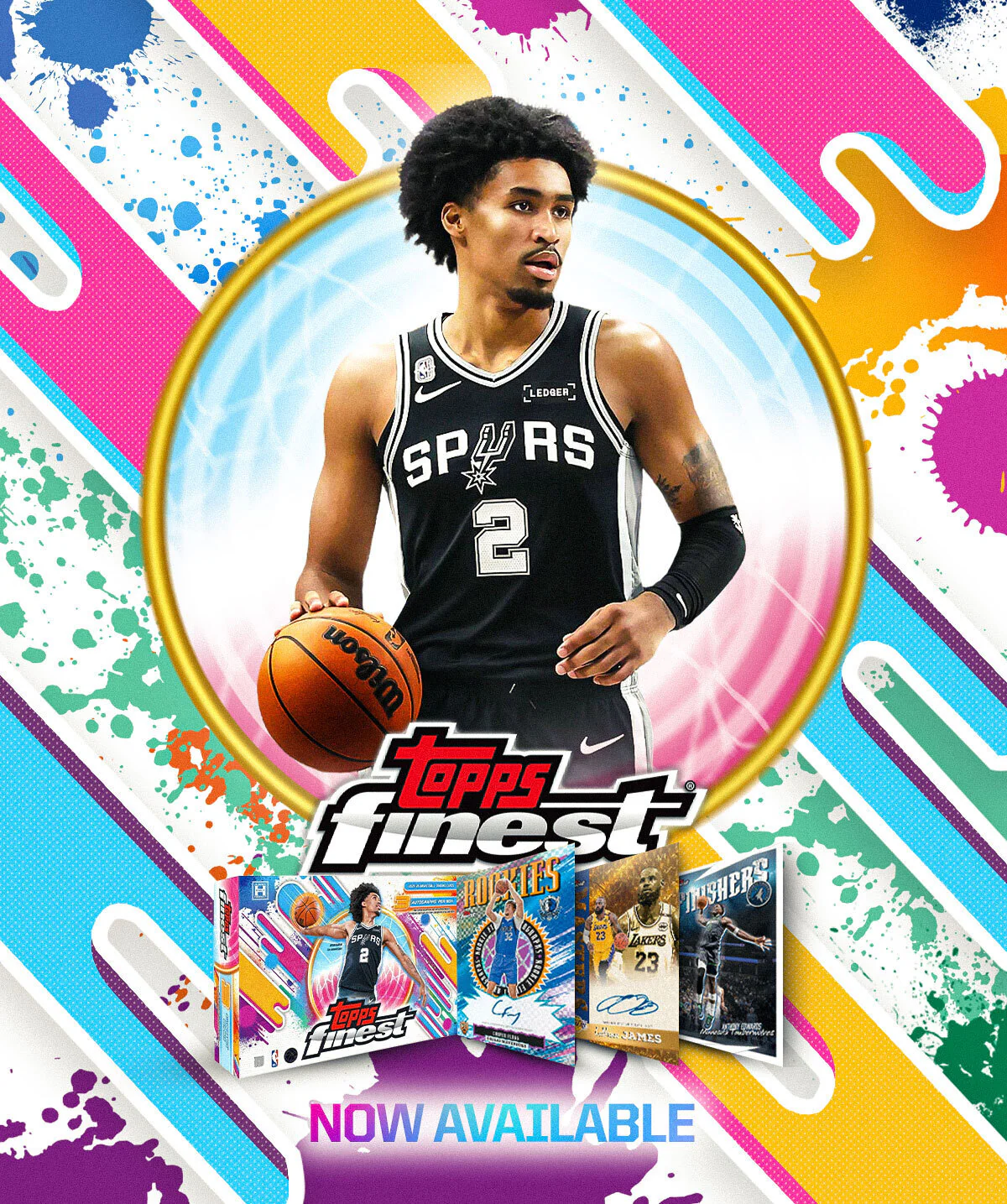 2025-26 Topps Finest Basketball Hobby Box - Image 2