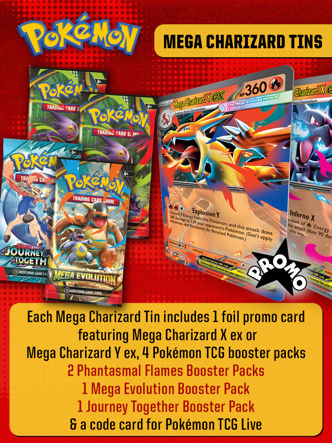 Pokémon: Mega Charizard Tin - Image 3